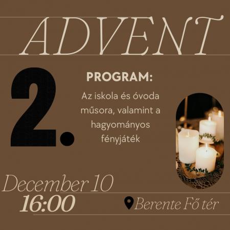 Advent 2. vasrnapja kzeleg