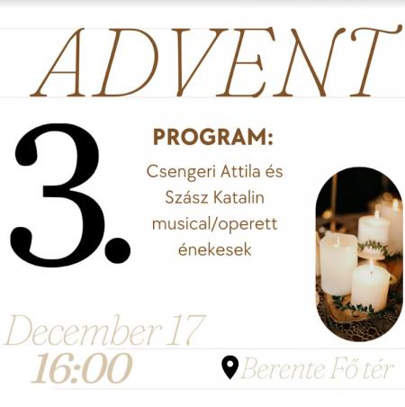 Advent 3. vasrnapja kzeleg