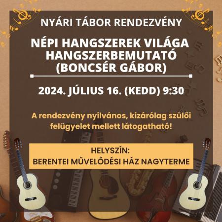 Népi Hangszerek Világa Hangszerbemutató