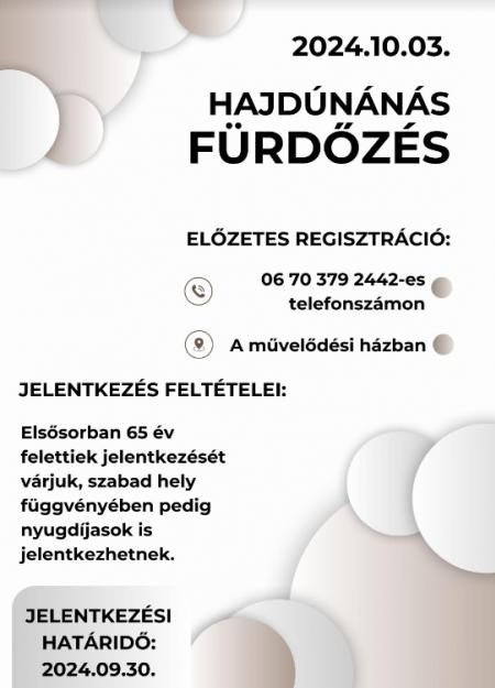 Fürdőzés Hajdúnánáson