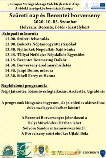 Szüreti nap és Berentei borverseny