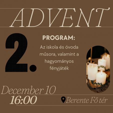 Advent 2. vasárnapja közeleg